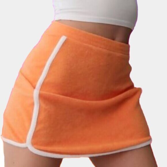 Hollister Dresses & Skirts - Hollister Orange Terry Skirt